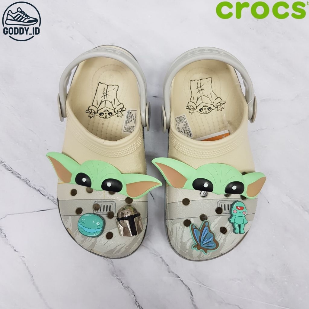 SANDAL CROCS GROGU - CROCS GROGU - BABY YODA - SANDAL CROCS ANAK/DEWASA