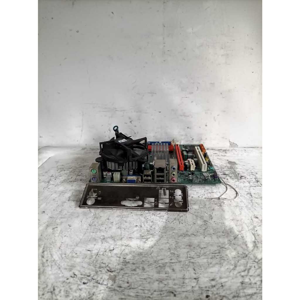 mainboard ecs g41t-m16 intel core duo e6400 ddr3 lga 775 siap pakai