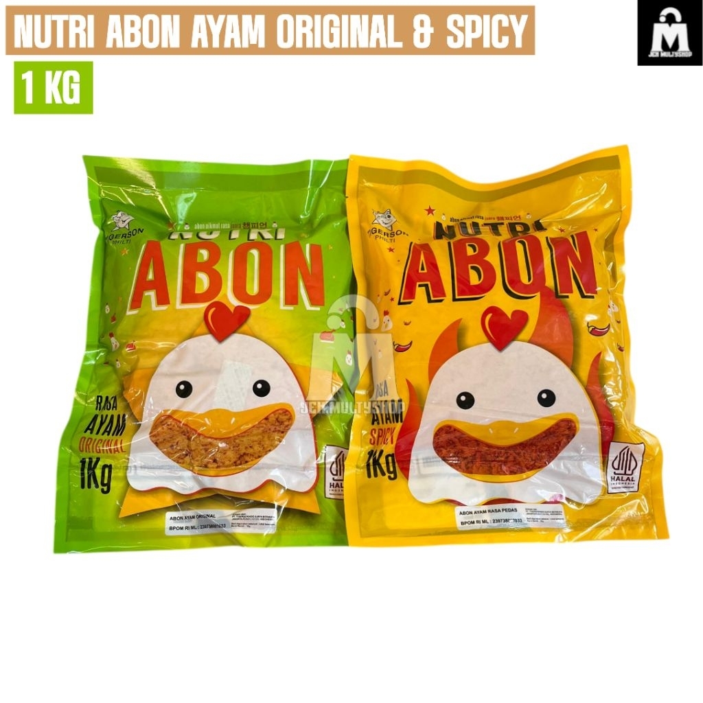 

Nutri Abon Ayam Premium 1 kg Original & spicy/pedas