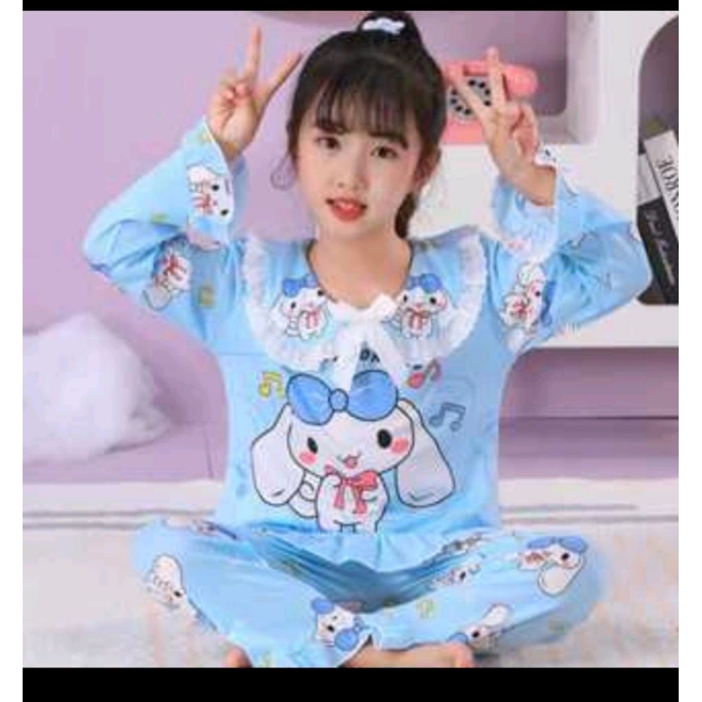 Piyama cinnamoroll anak baju tidur anak karakter cinnamoroll