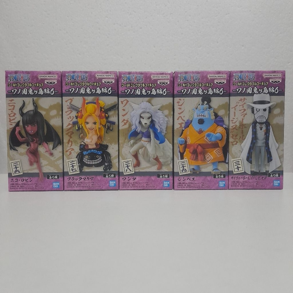 WCF ONE PIECE ORIGINAL WCF WANOKUNI-ONIGASHIMA VOL 6 (ROBIN BLACK MARIA WANDA JINBEI GUERNICA) JAPVE