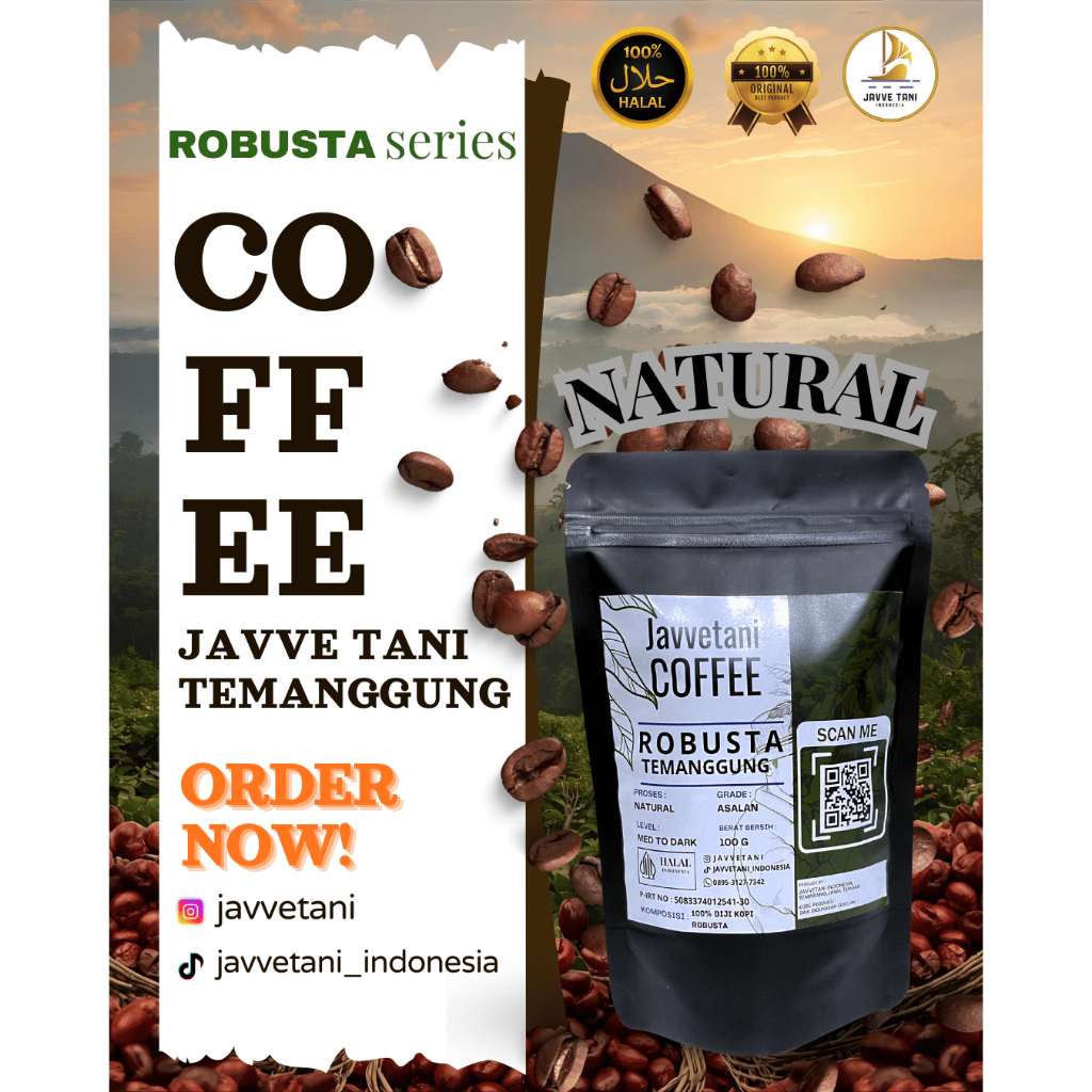 

Kopi Robusta Temanggung | Bubuk Tubruk Ekonomis Premium 100g - 500g