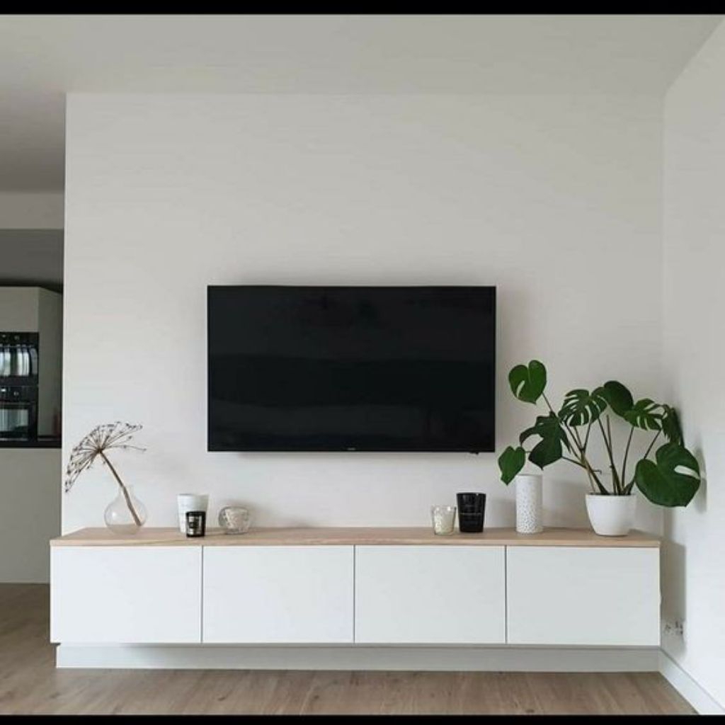 Meja Tv Buvet Tv Rak TV Gantung Minimalis Tempel Dinding