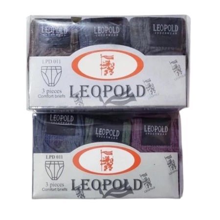 ( 3pc ) CD Leopold Mika | Celana Dalam Pria Dewasa Karet Kerut | CD Pria Leopold/ CD