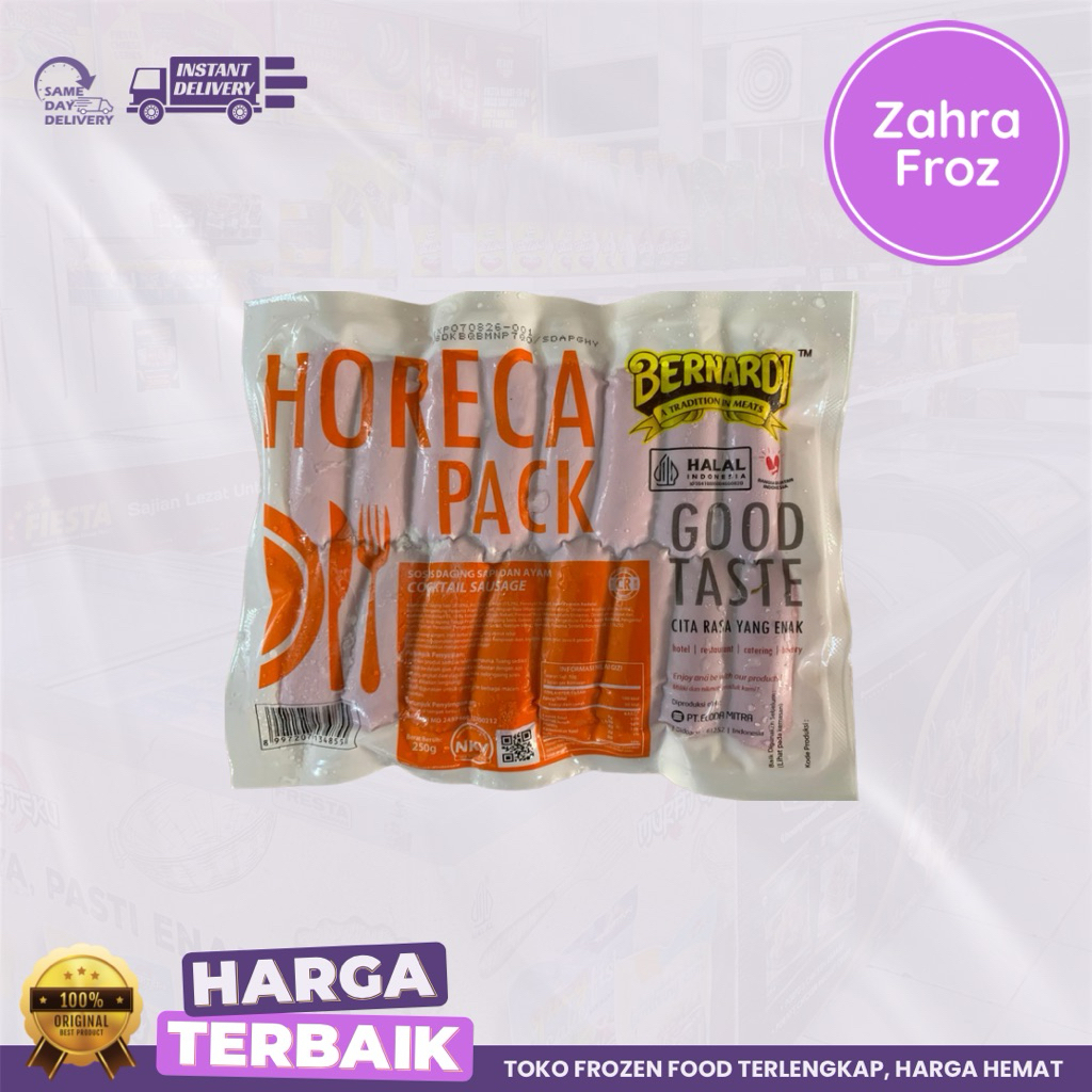 

HORECA SOSIS COCKTAIL 250 GR