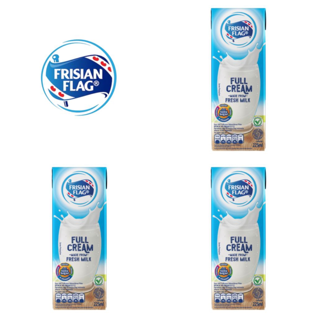 Frisian Flag Susu UHT Full Cream Kotak 225 Ml