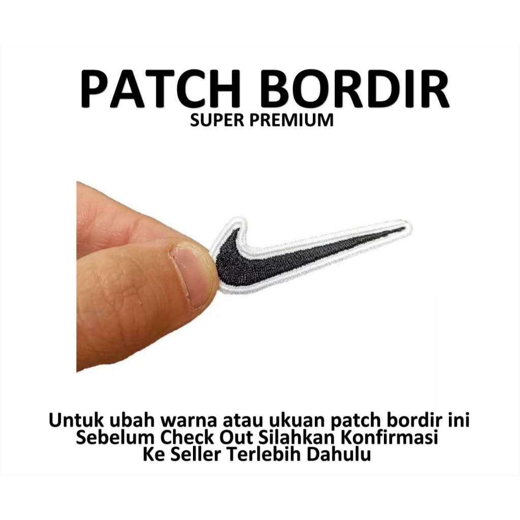 EMBLEM PATCH BORDIR GAMBAR NIKE - BY INOVASI BORDIR PATCH