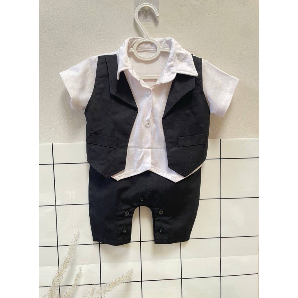 preloved| tuxedo anak laki-laki jumper tuxedo anak laki 0-12 bulan