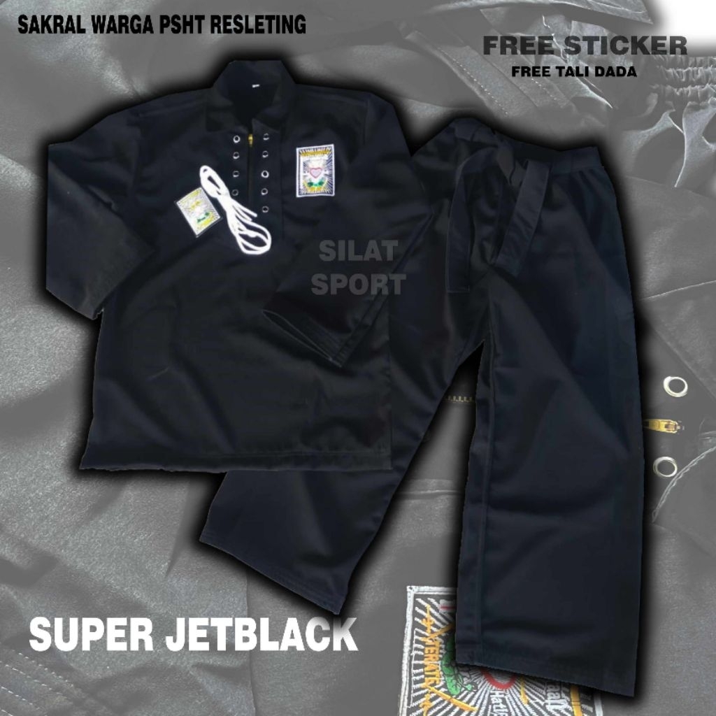 SAKRAL WARGA PSHT RESLETING SUPER JETBLACK MURAH
