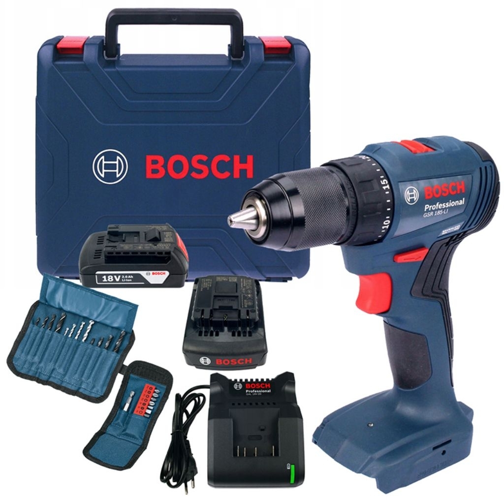 BOSCH GSR 185-LI Cordless Drill Driver 18V Mesin Bor Bosch Gsr 185 li
