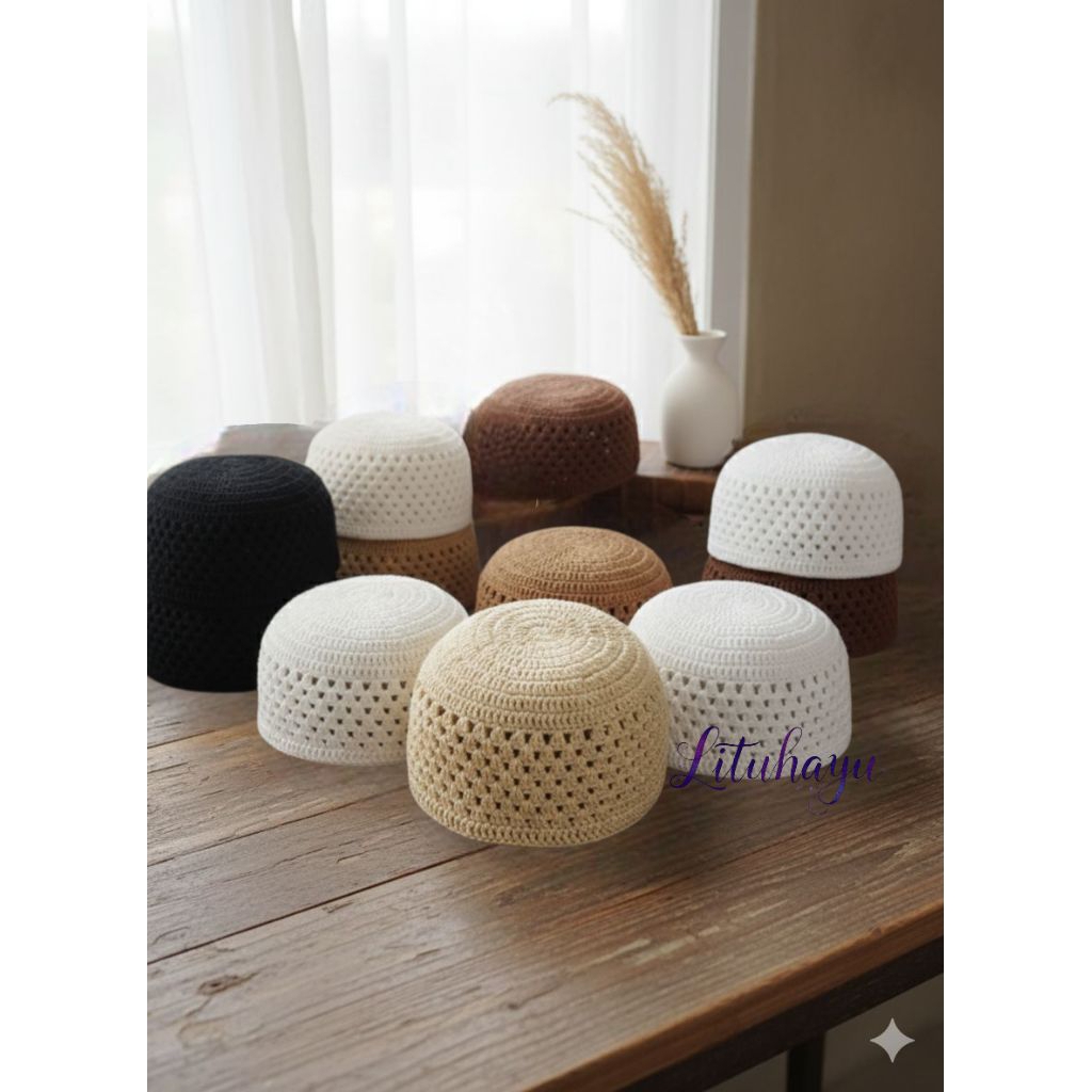 Peci Rajut kupluk rajut