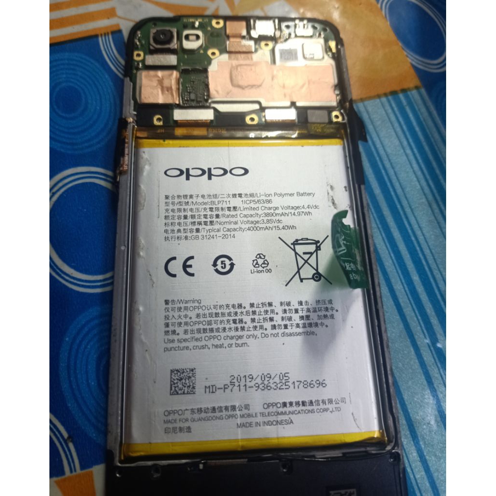mesin oppo a1k matot