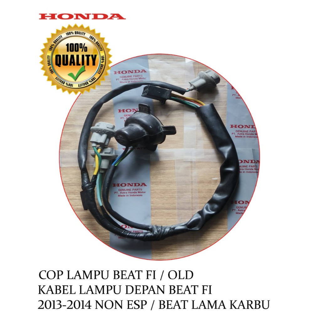 COP LAMPU HONDA BEAT FI/OLD-KABEL LAMPU DEPAN BEAT FI 2013-2014 NON ESP BEAT KARBU ORIGINAL