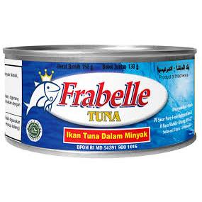 FRABELLE Tuna kaleng 180gr / Chunk / Ikan Tuna dalam Minyak