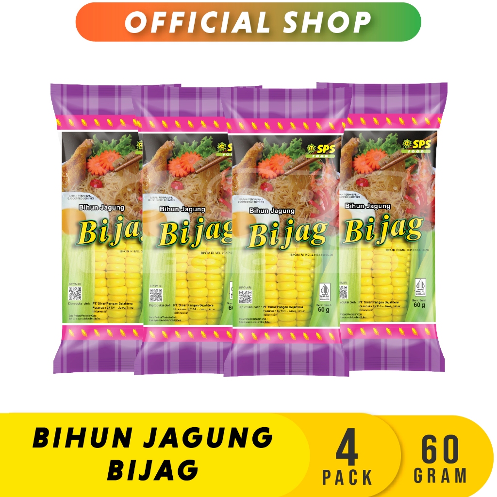 

Bijag Bihun Jagung Renteng 60 Gr (4 Pack)