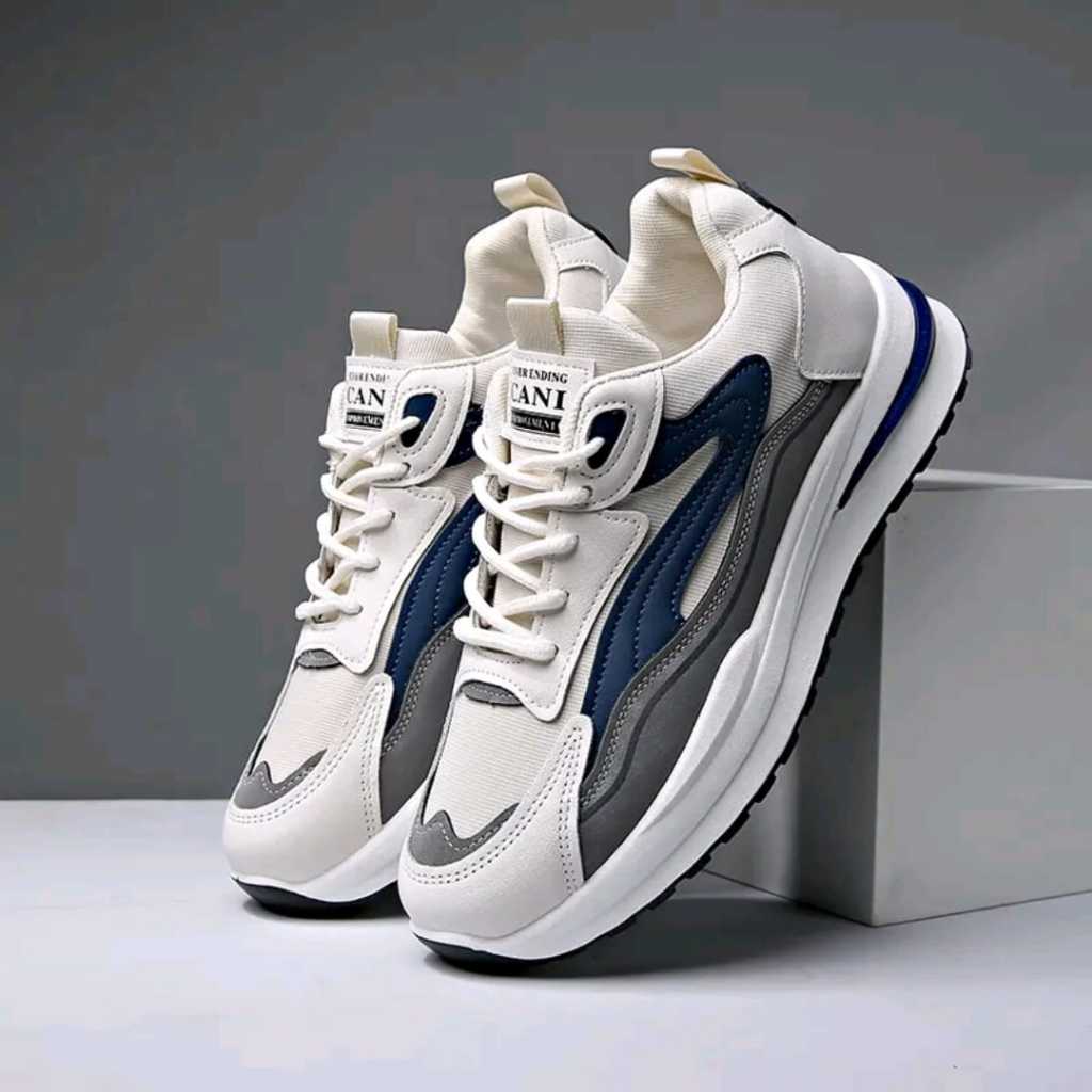 Blend "Free Box" (Size 39 - 45) Pionyx Sepatu Pria Sneakers Sport Fashion Kasual Import 8117