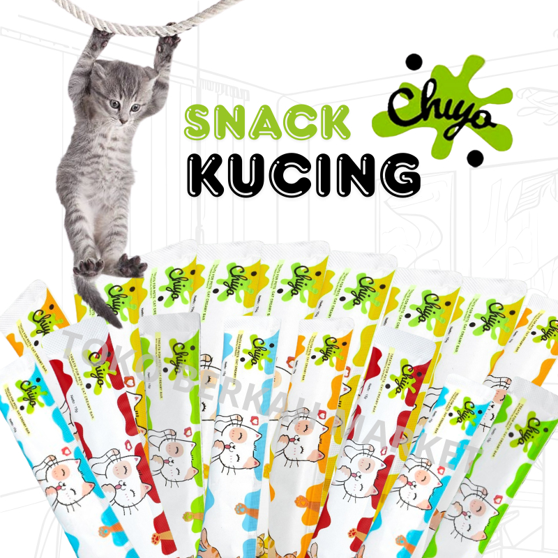 

CHIYO Snack Kucing Basah 15gr/Cemilan Favorit Kucing Praktis/ Cemilan Kucing Bergizi