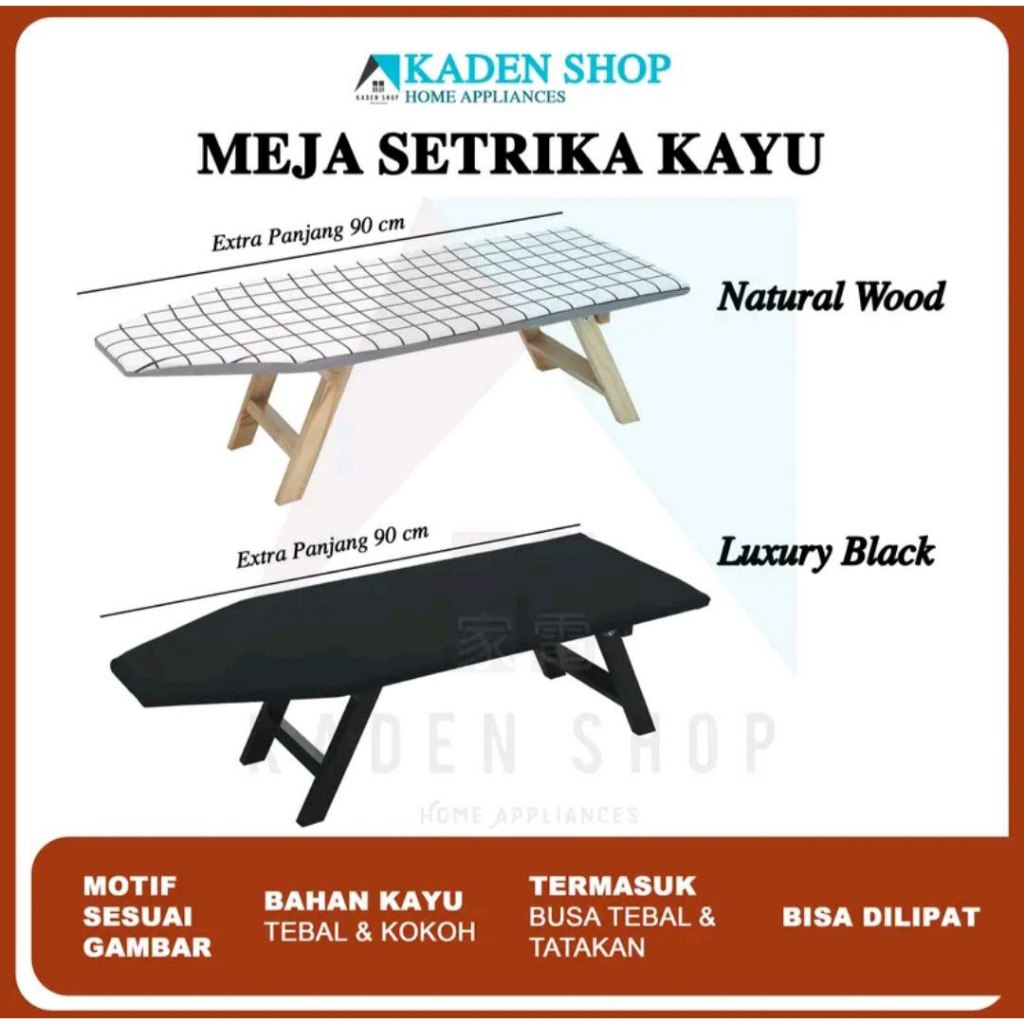 Meja Setrika Lesehan / Alas Setrika Duduk / Meja Setrika Lipat Duduk