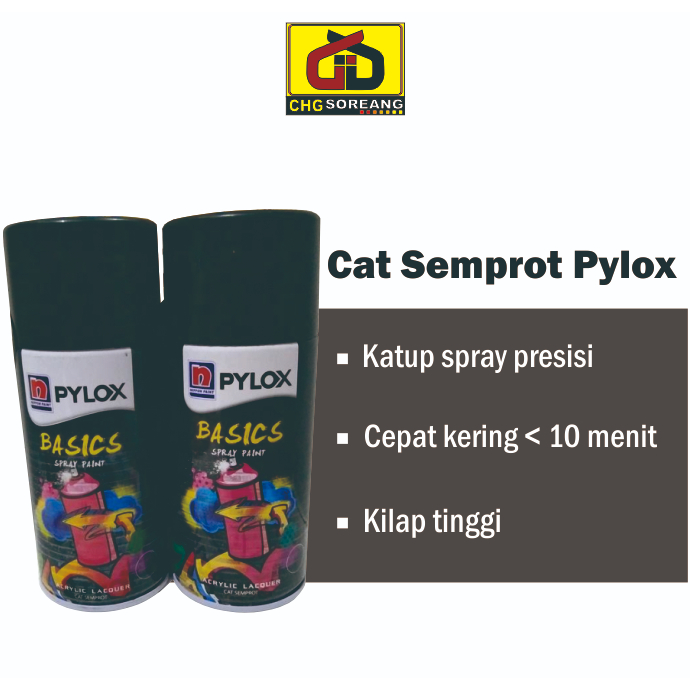 Cat Semprot Nippon Paint Pilox Pilok Pylox Spray 300 CC Piloks Sepeda Motor Velg Mengkilap