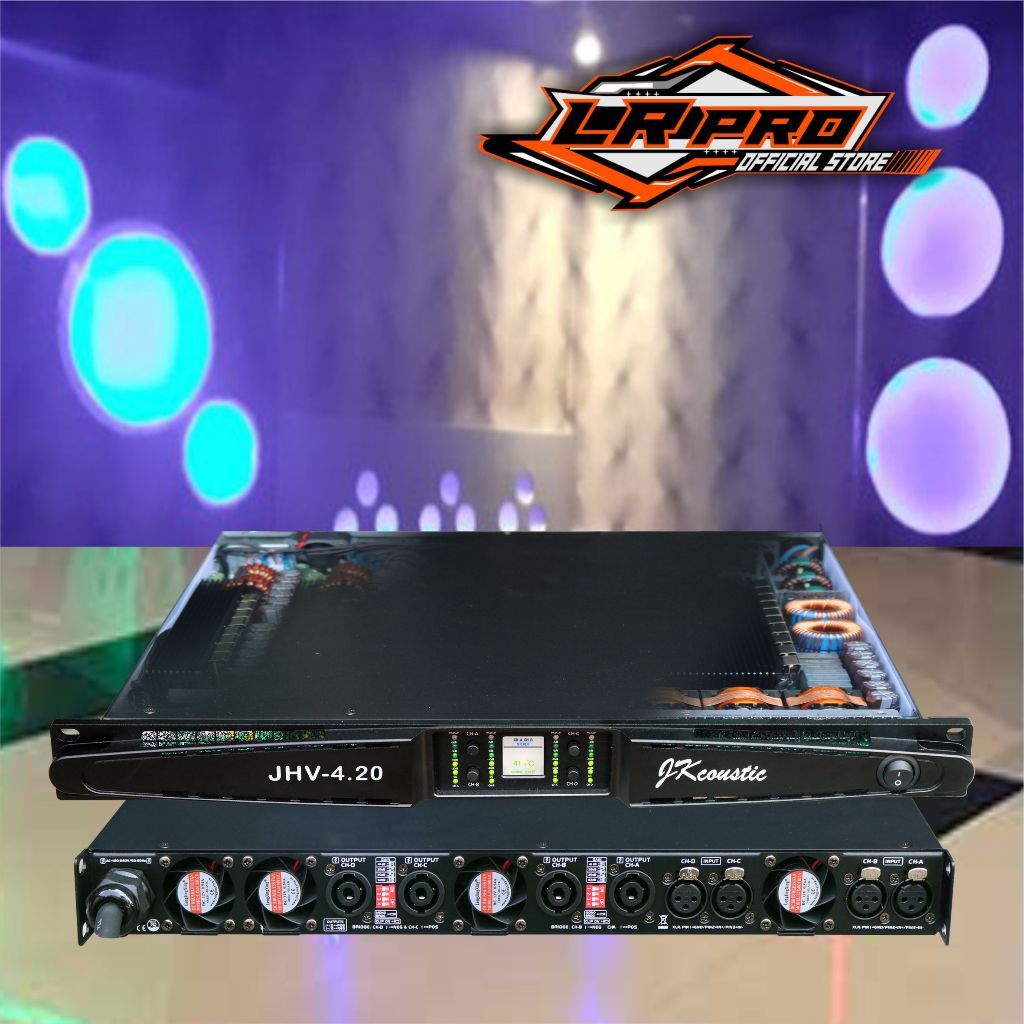 Power Amplifier 4 channel Jk Coustic JHV 4.20 Power 4 x 2000 Watt