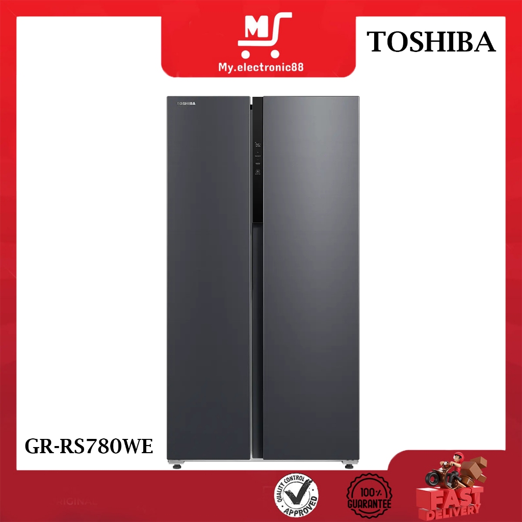 TOSHIBA KULKAS SIDE BY SIDE GR-RS780WE-PMF-06