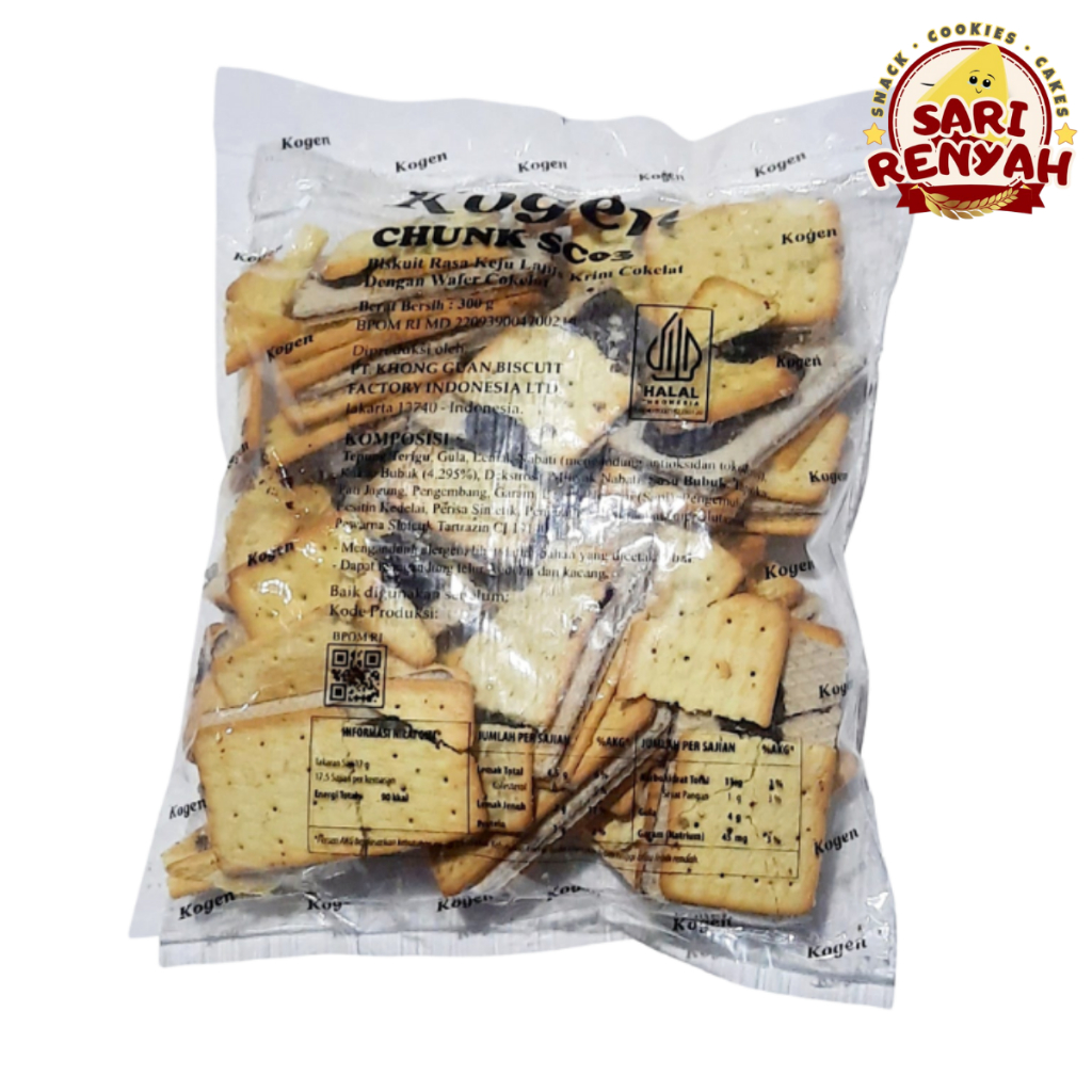 

Biskuit Khong Guan CHUNK SC03 300g / Saltcheese Combo Patahan Kogen Kue Kering - Sari Renyah