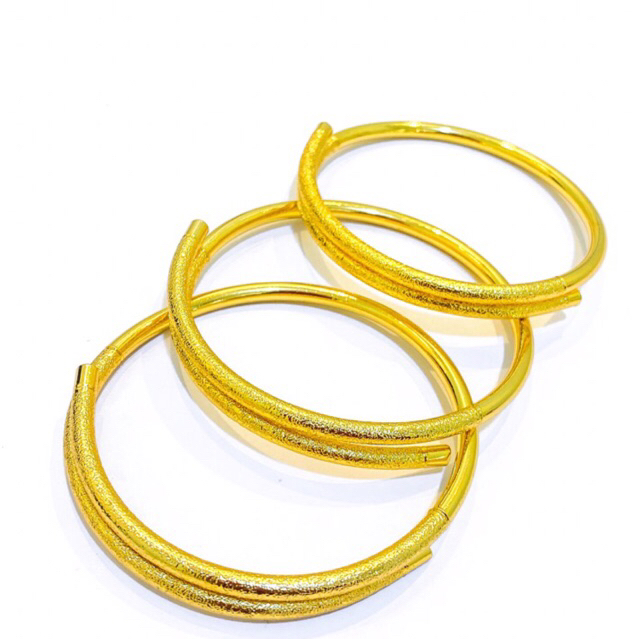 gelang full pasir viral Lapis Emas 24krt Crum Emas Muda 18gram gelang Cewek Replika Premium Gold