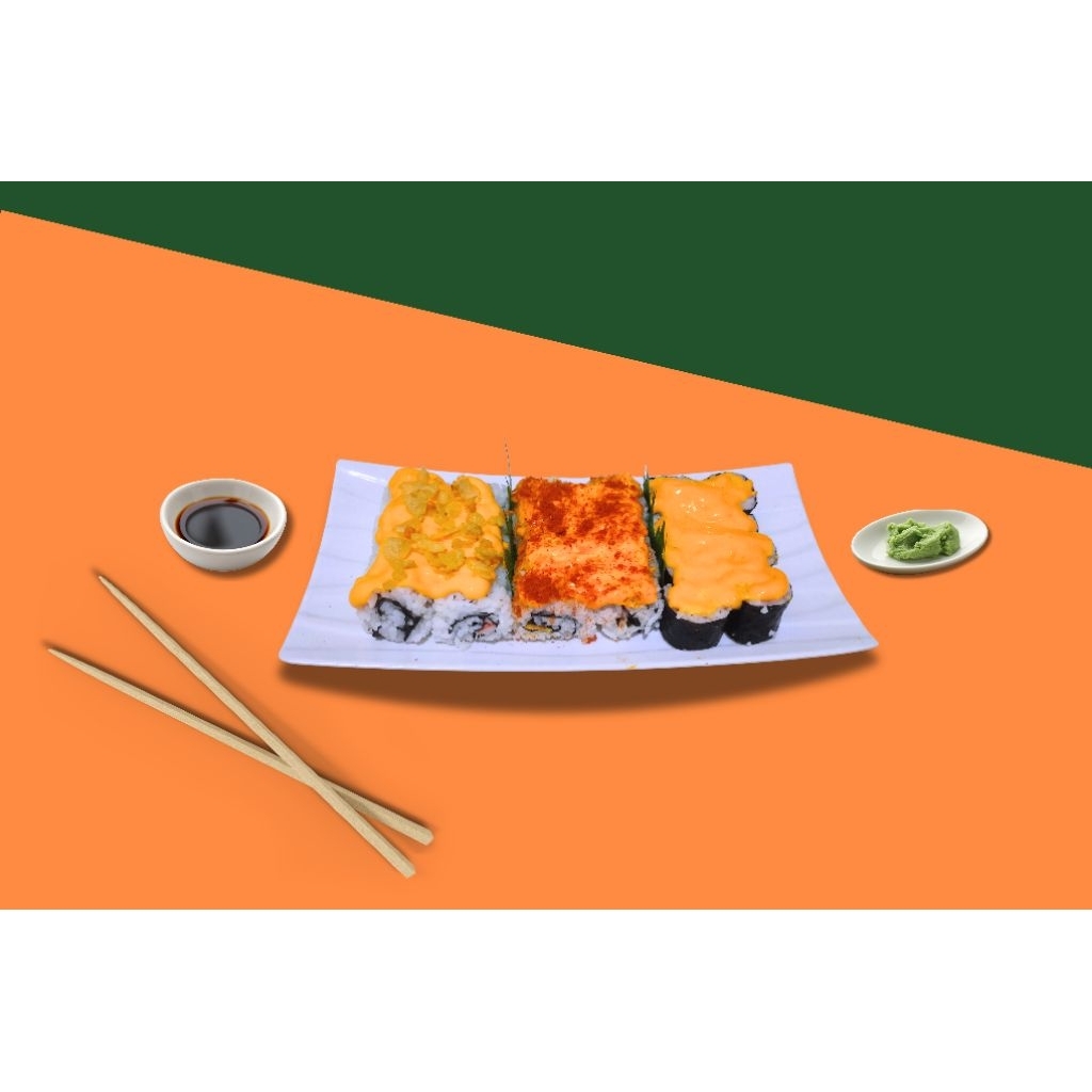Sushi Okeyo Platter || Sushi Platter || sushi || isi 24 pcs