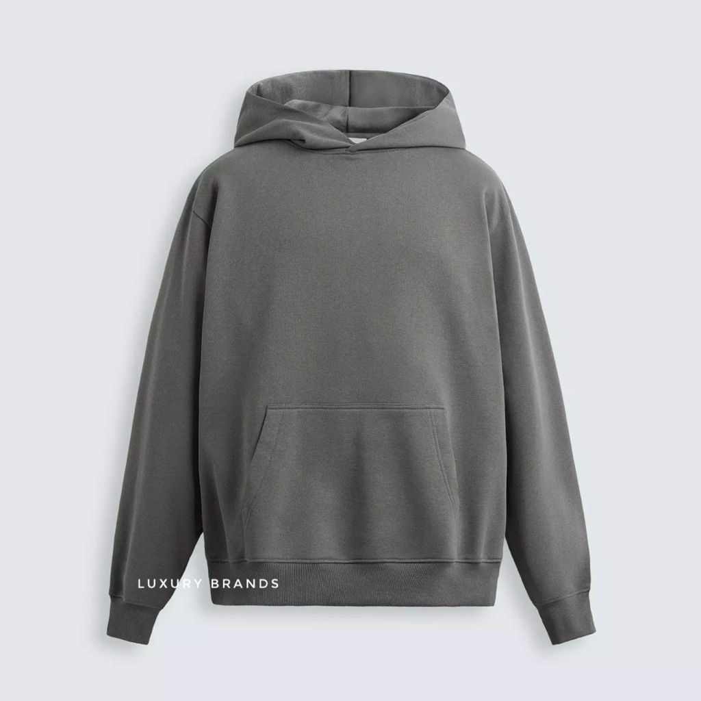 Sweater Hoodie ZARA Man Original Sweatshirt Hoodie Jacket Anthracite Grey