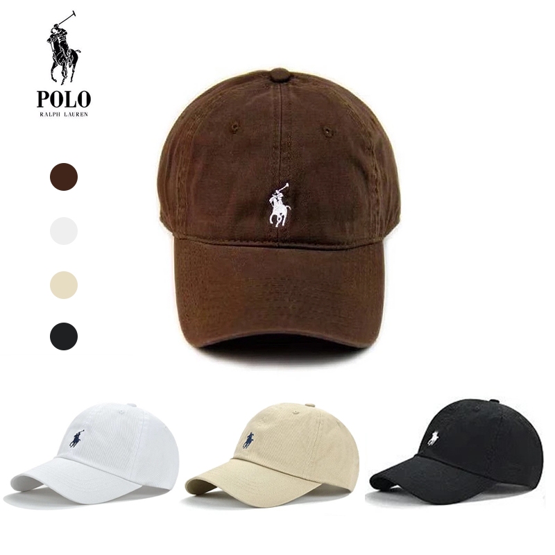 Topi Baseball Polo Ralph Unisex Katun Kasual Outdoor Sport Topi Pria Wanita