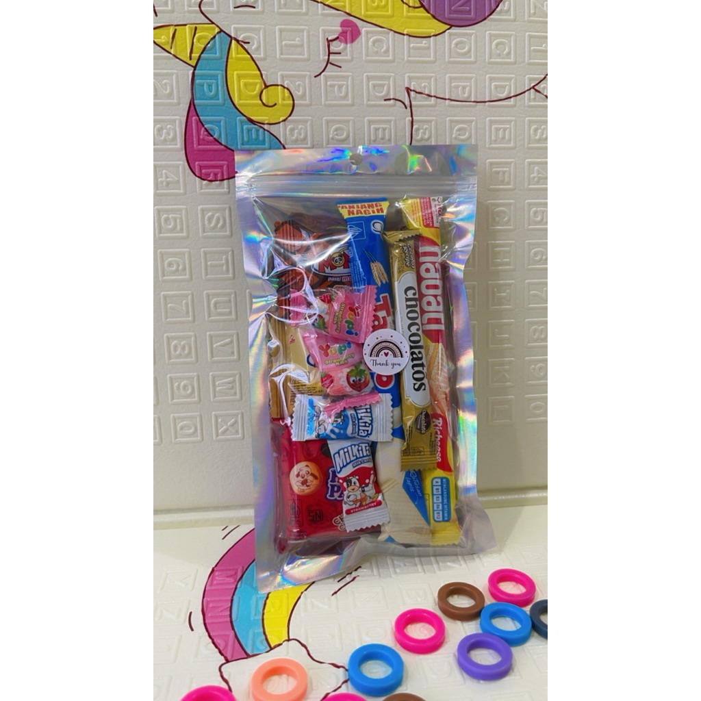 Bucket mini snack ulang tahun/perpisahan/hampers/parcel