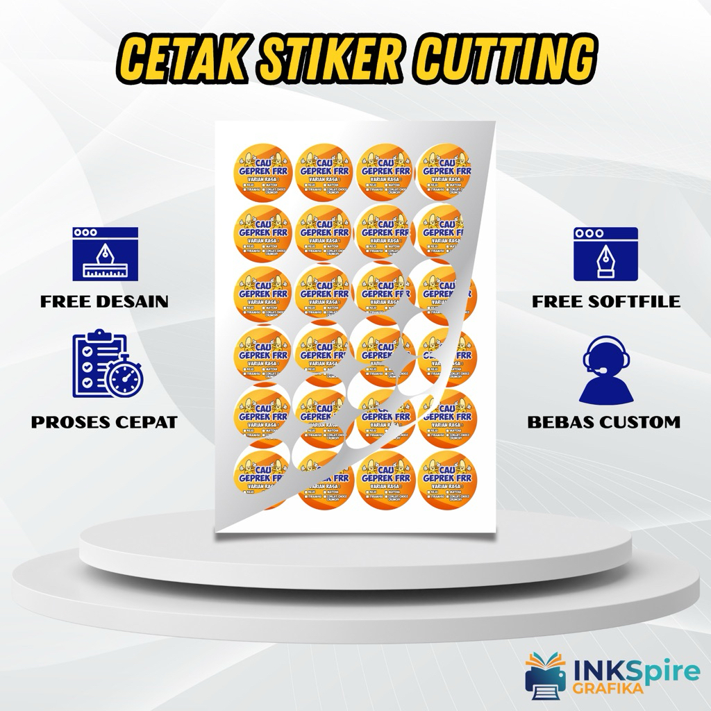 

Sticke Custom Vinyl label makanan dan minuman