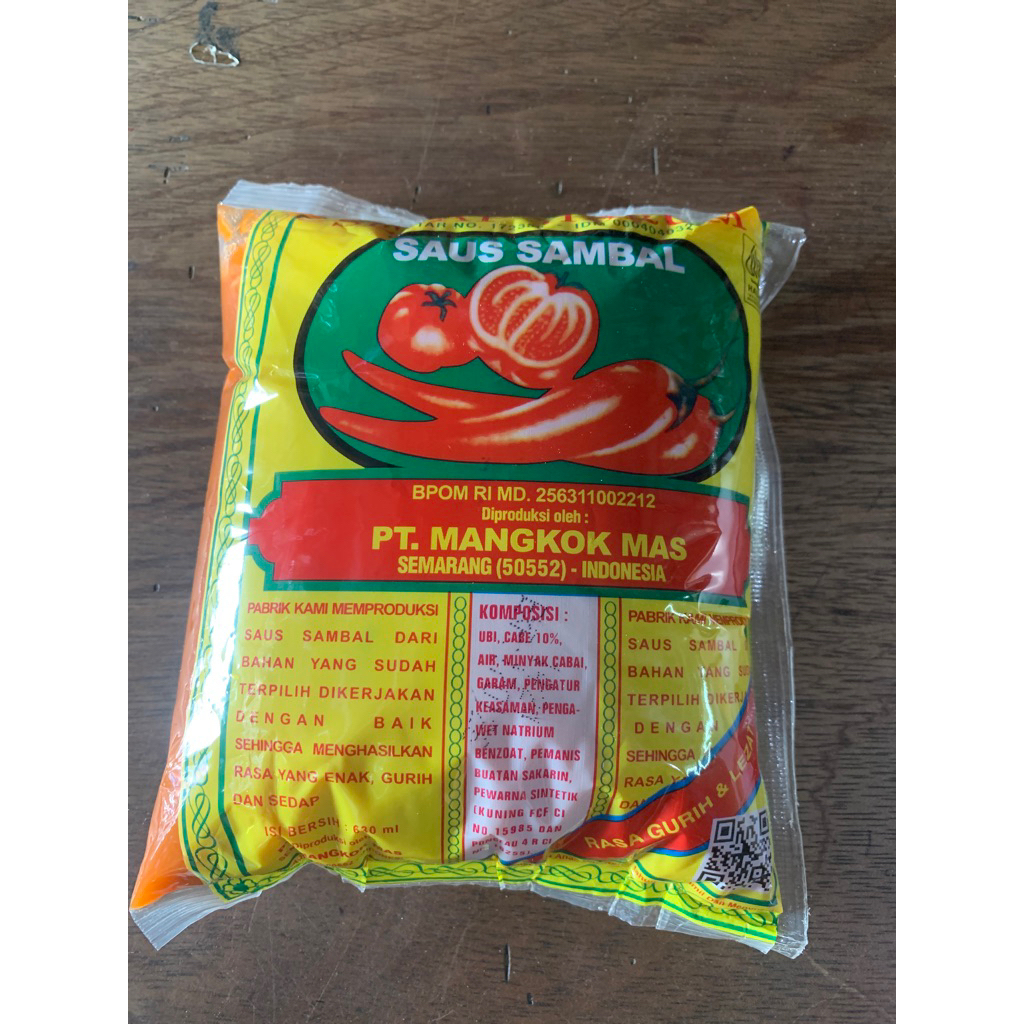 

Saus Sambal Sedap Harum Mangkok mas 1 pcs 630ml