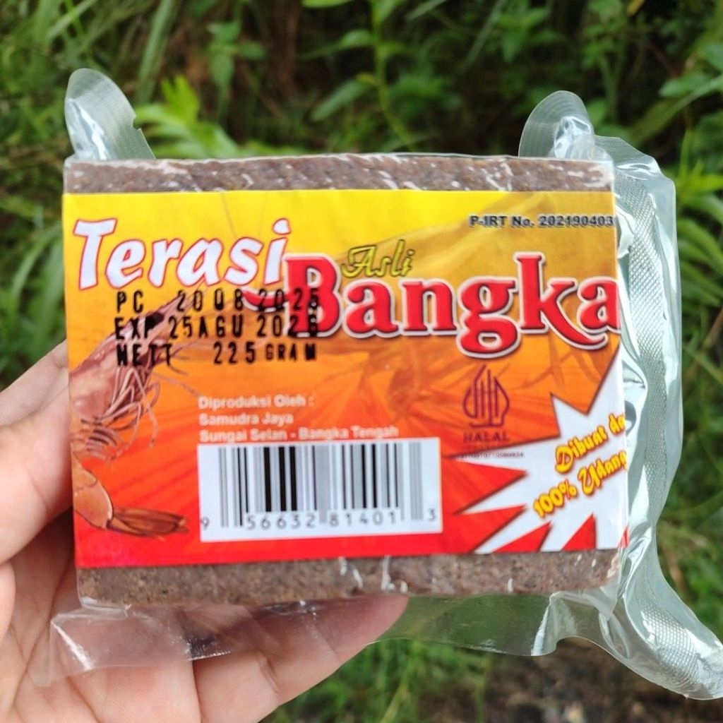 

Terasi Bangka Asli Udang Toboali Bangka 225gram belacan bangka terasi udang bangka