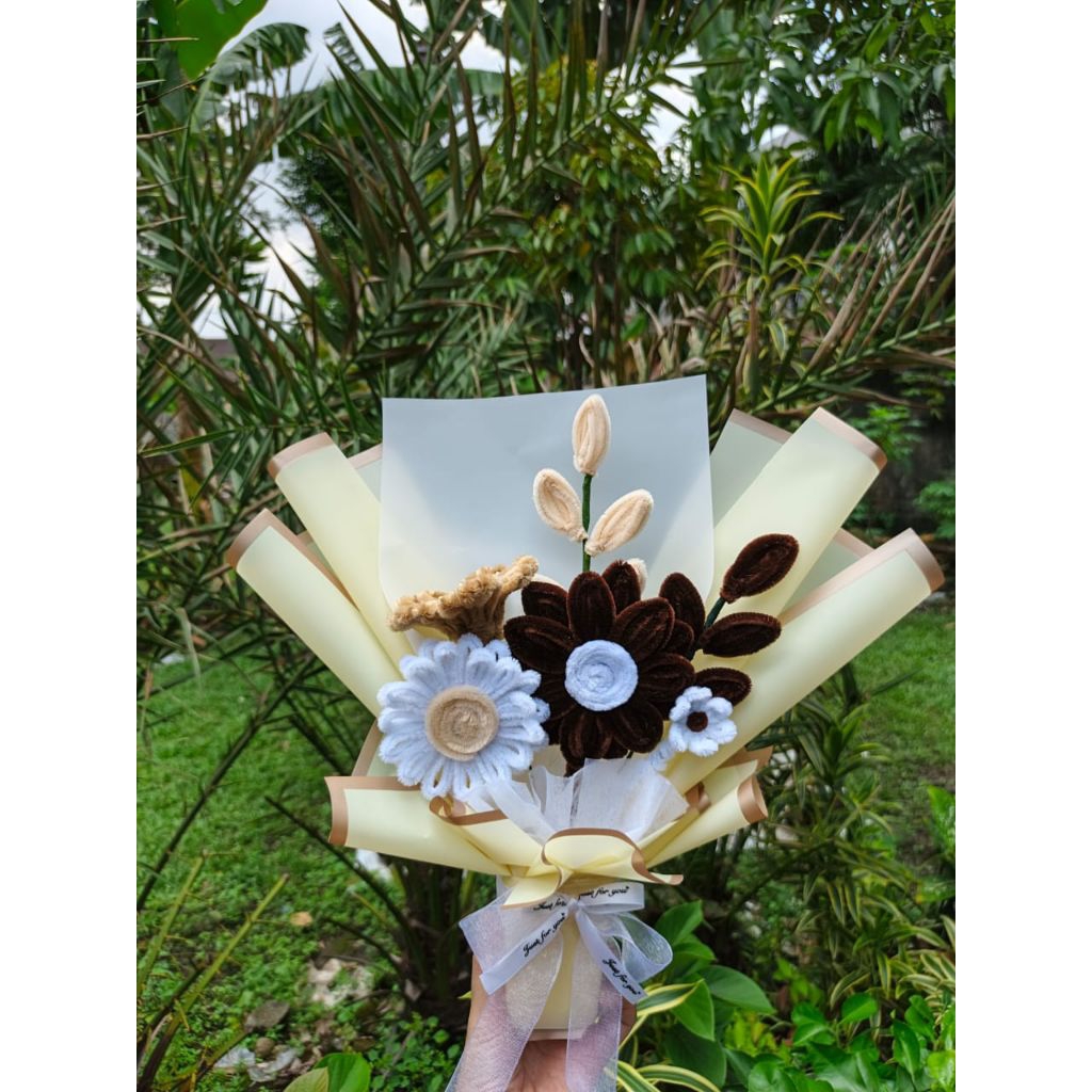 Bucket Bunga Cantik | Buket Bunga Wisuda | Bucket Flower | Hadiah Ulang Tahun, Wisuda, dll