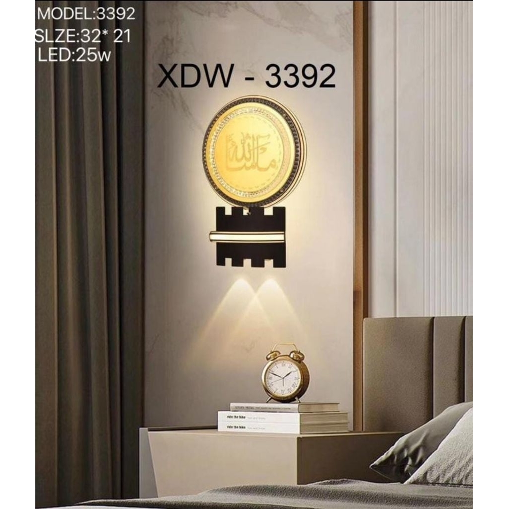 Lampu Dinding Hias Klasik LED Kamar Tidur Ruang Tamu Elegan