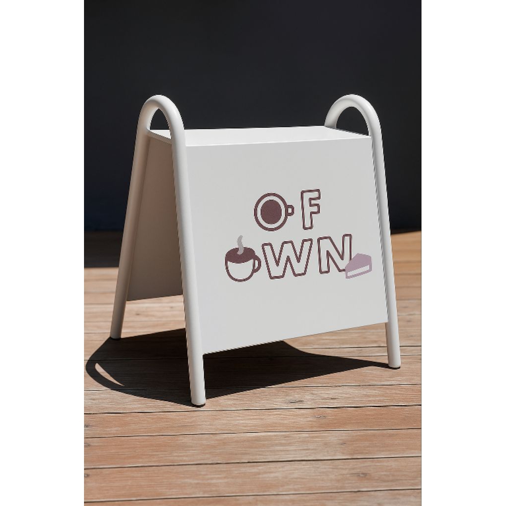 standing/signboard papan nama cafe coffeeshop outdoor :free packing kayu