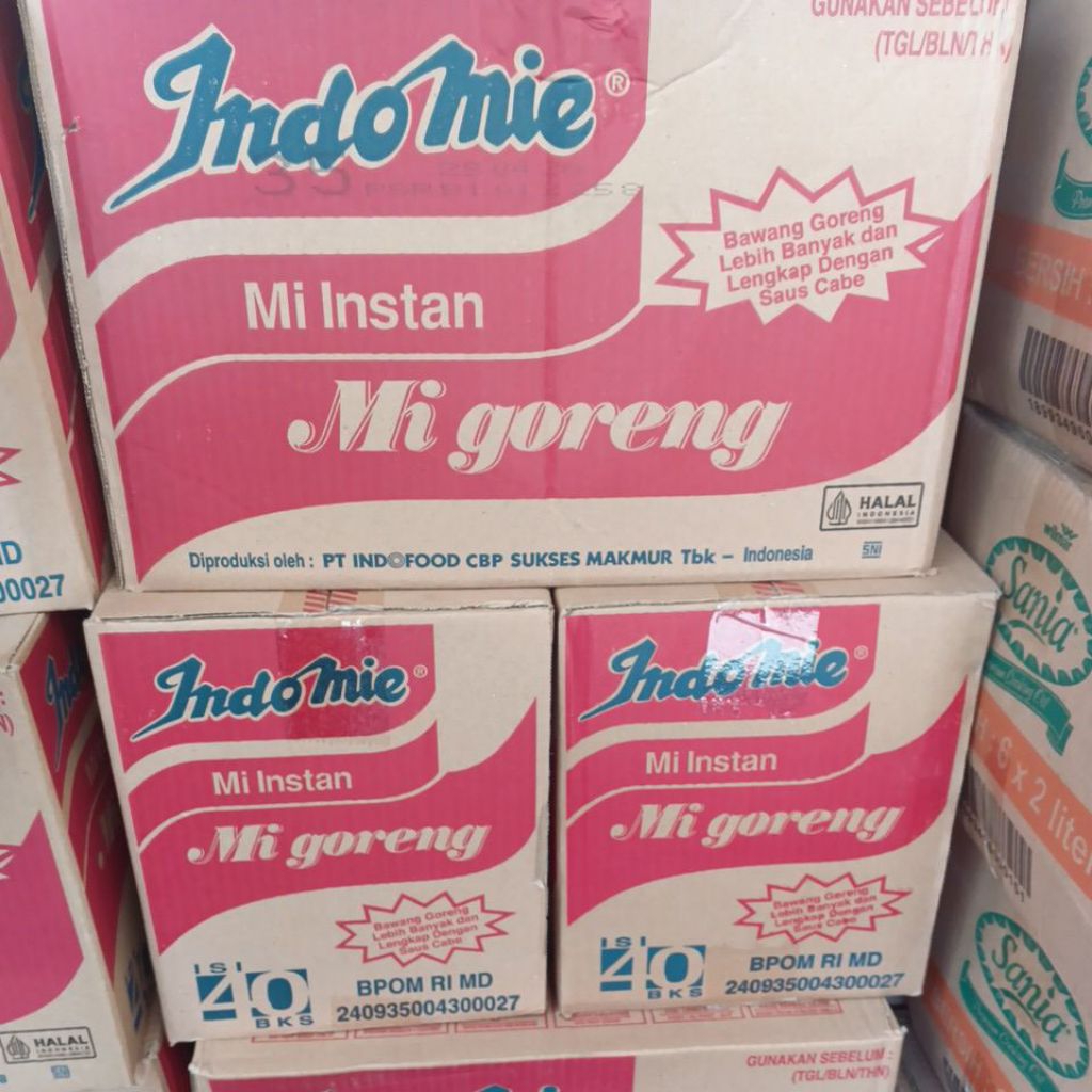 Indomie goreng kartonan