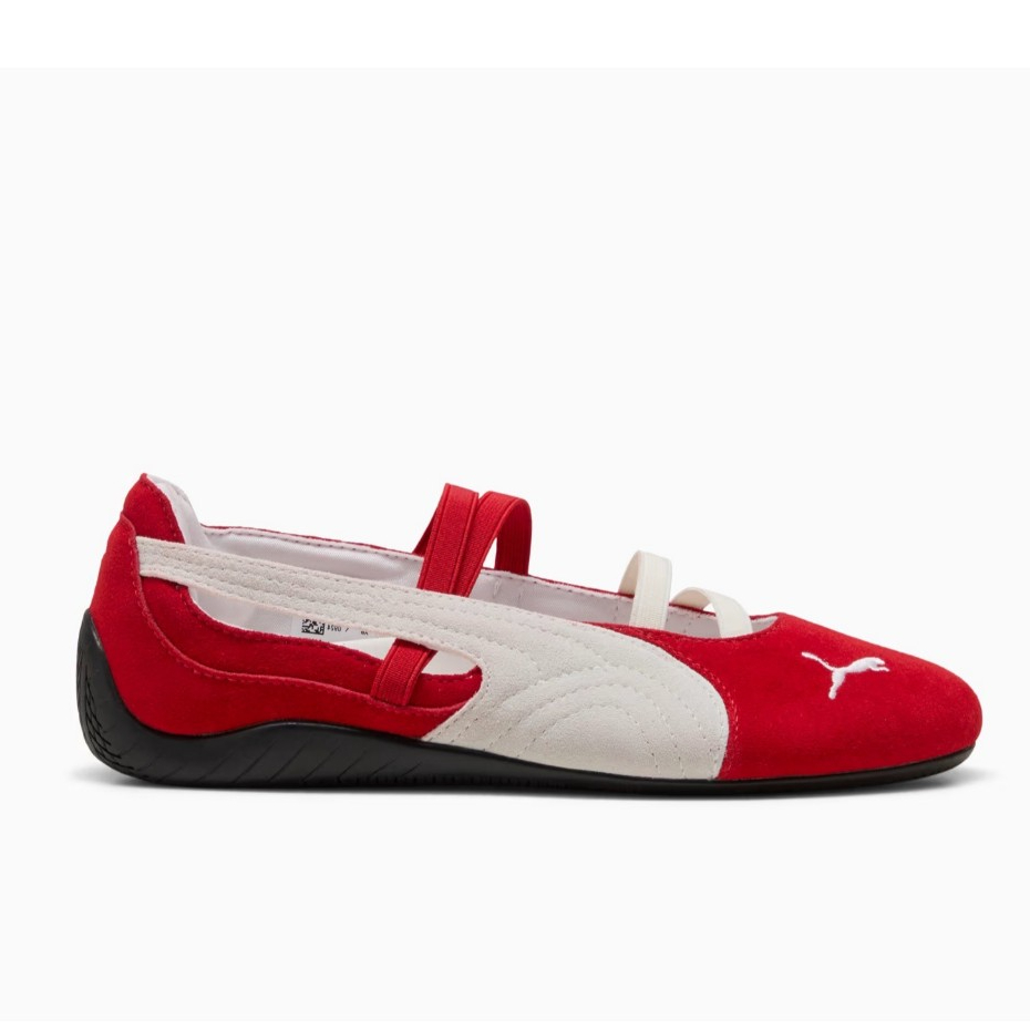 Sepatu Sneakers Wanita Puma Suede Speedcat Ballet For All Time Red White Black Original 401287_07