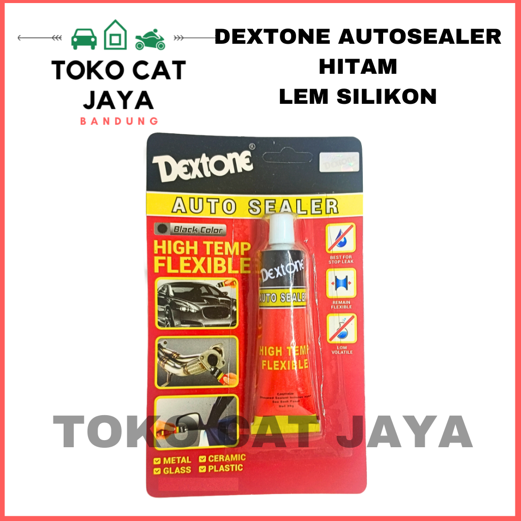 LEM DEXTONE AUTO SEALER 30gr dan 70 gr HITAM / Lem Kaca mobil