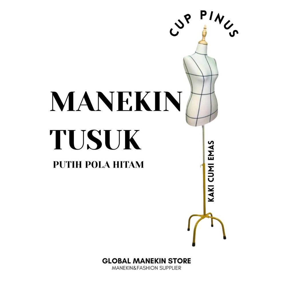 Manekin Jahit Full Tusuk Jarum Foam Wanita