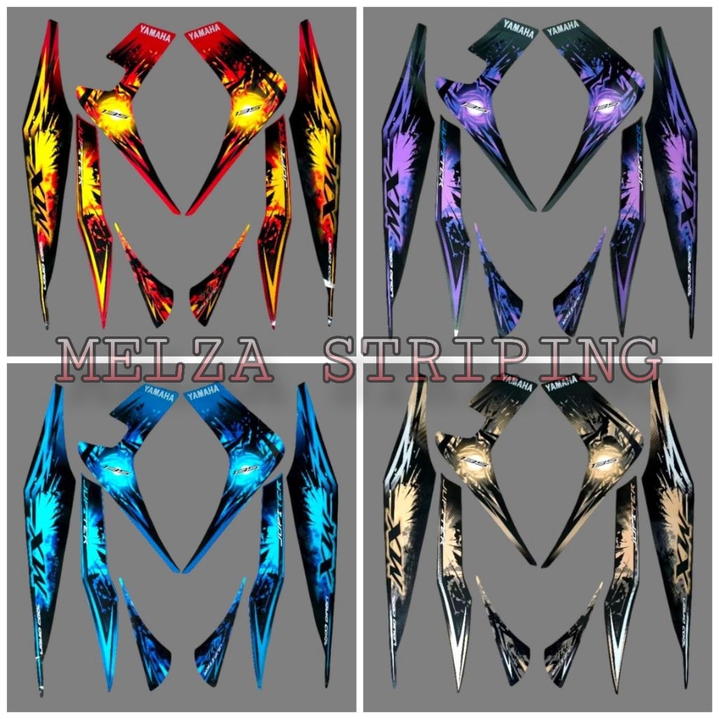 Stiker Striping Lis Body Motor Jupiter Mx 2010 Standar