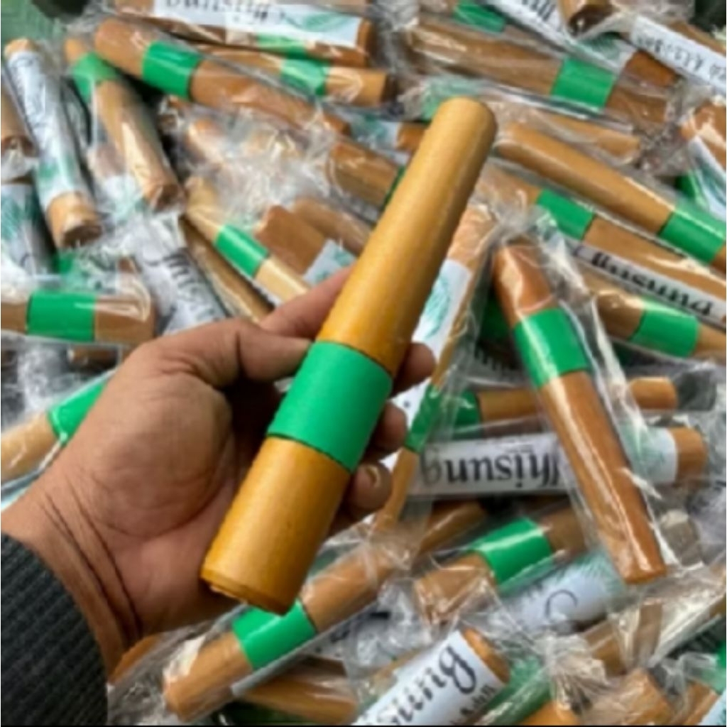 Klem Sambungan Fiber/Galah Egrek Sawit Model Putar bahan Kayu Daru Daru Kuat & Praktis