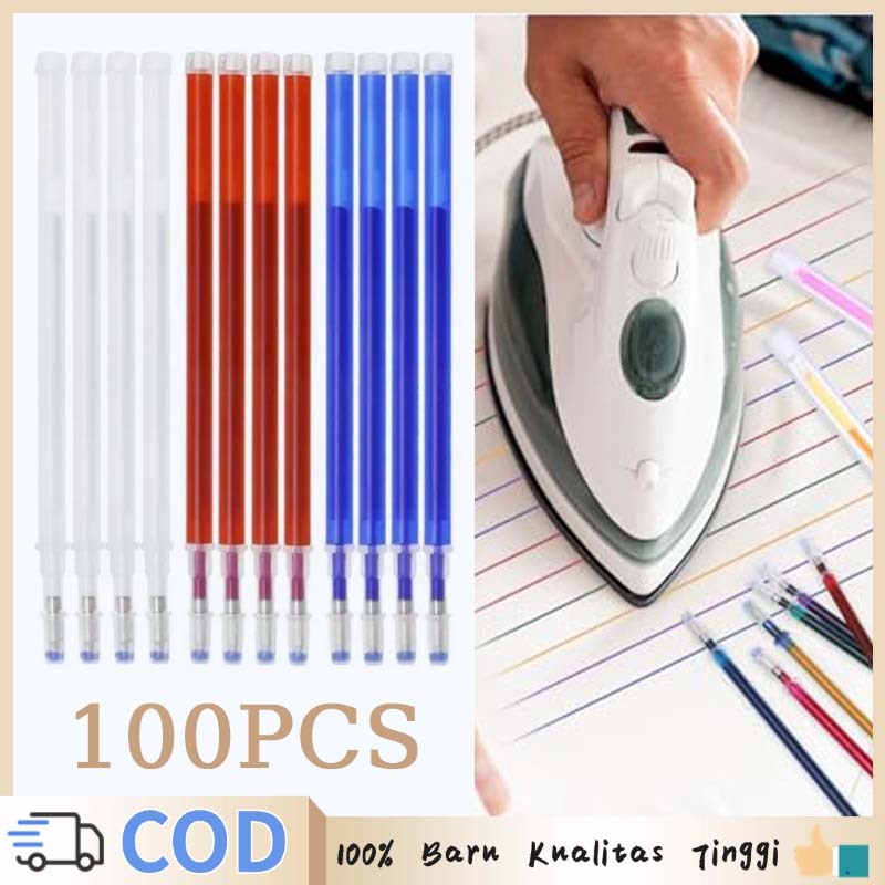 

Isi 100 Heat Erasable Pen Pulpen Jahit Penanda Pola Kain Bolpoin Untuk Textile Pattern Marking