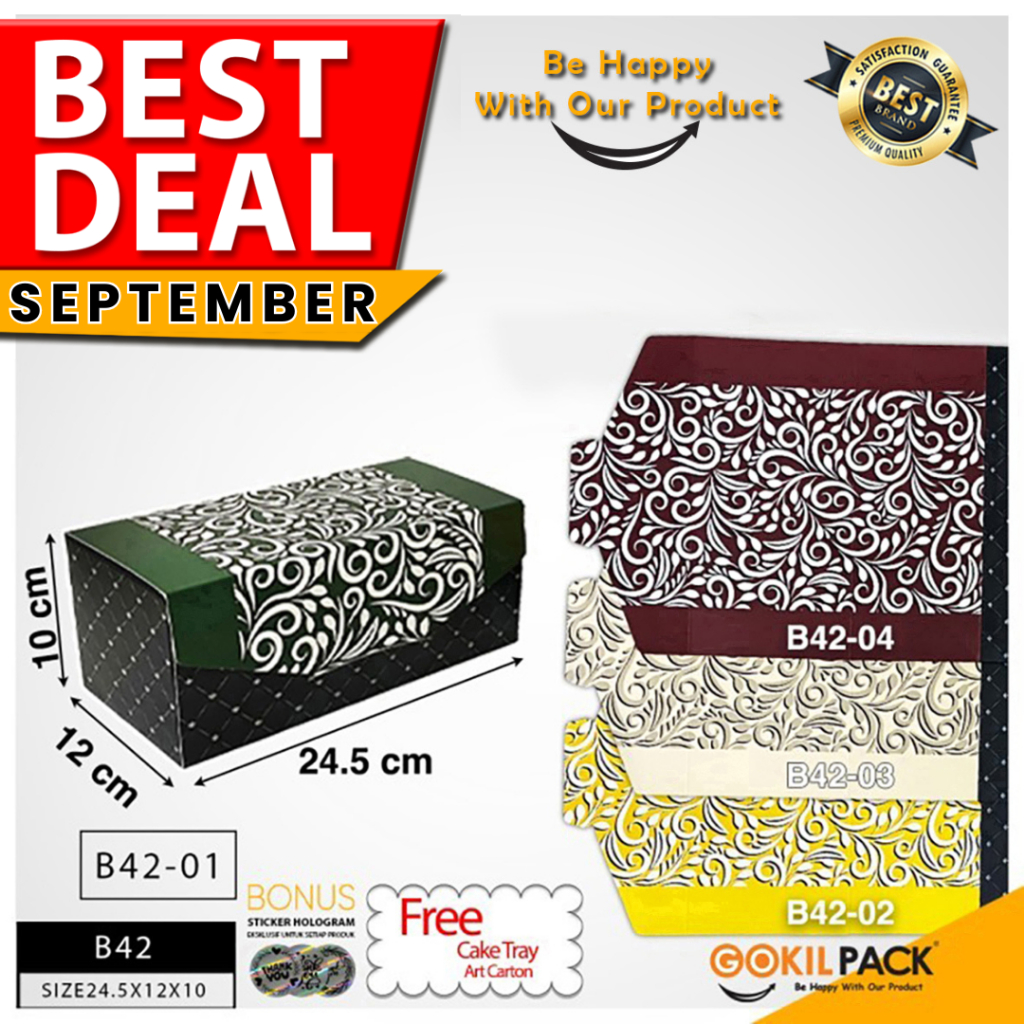 

Kotak Kue|Bolu|Brownies|Murah|Makanan|Serbaguna|Dus|Box|Packaging|B42