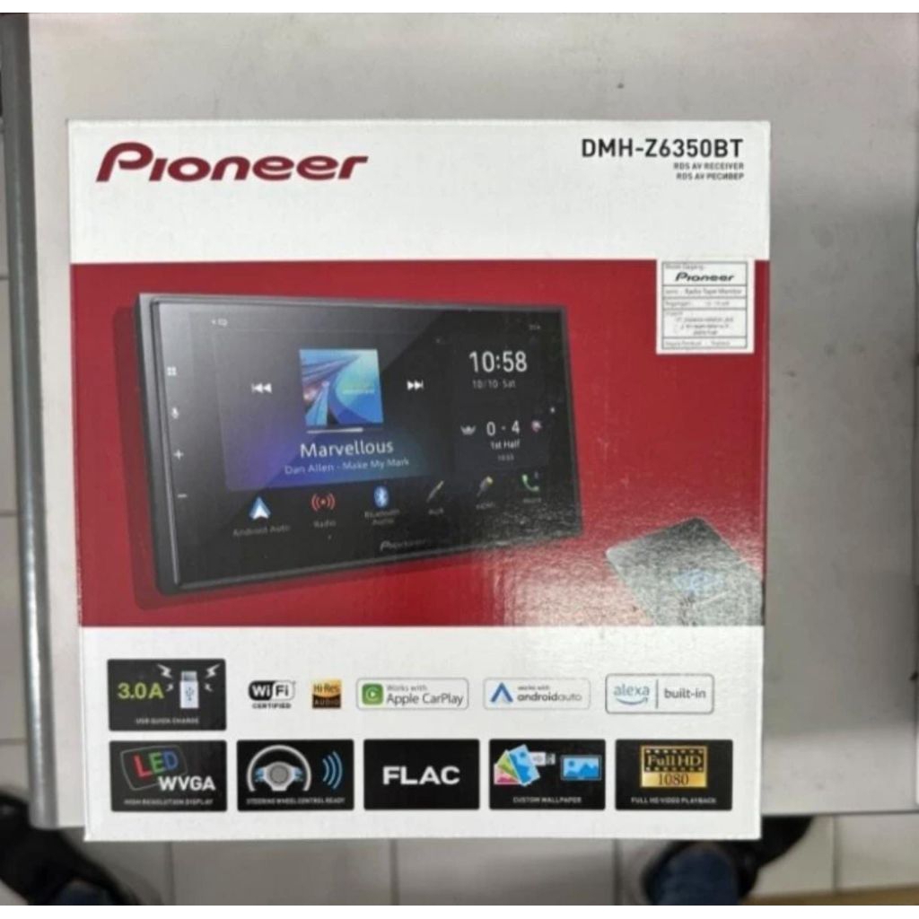 Head unit Pioneer DMH-Z6350 BT Original - Pioneer DMH Z6350 BT | Audio mobil