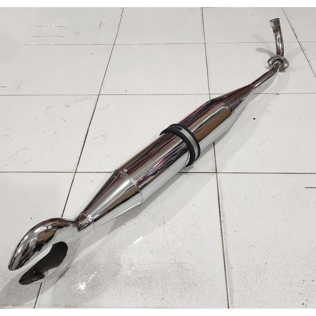 Knalpot Streetcub Sirip Hiu Crom C70 Grand