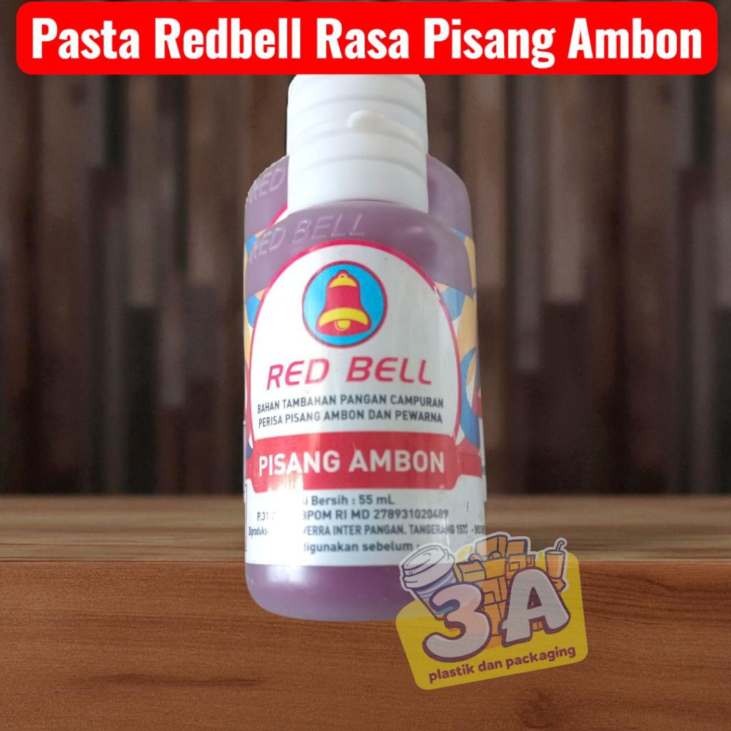 PASTA PERISA RASA PISANG AMBON MERK RED BELL 55 ml