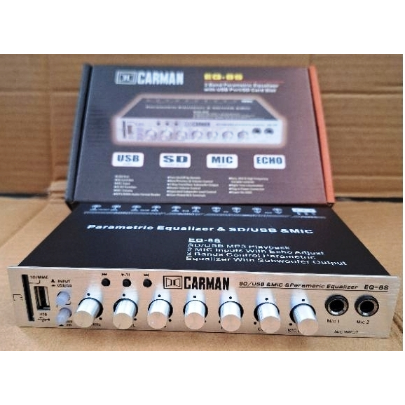 Preamp Parametrik Equalizer Carman EQ-8s USB termurah Preamp Carman EQ-8s Pre Amp Parametik Parametr