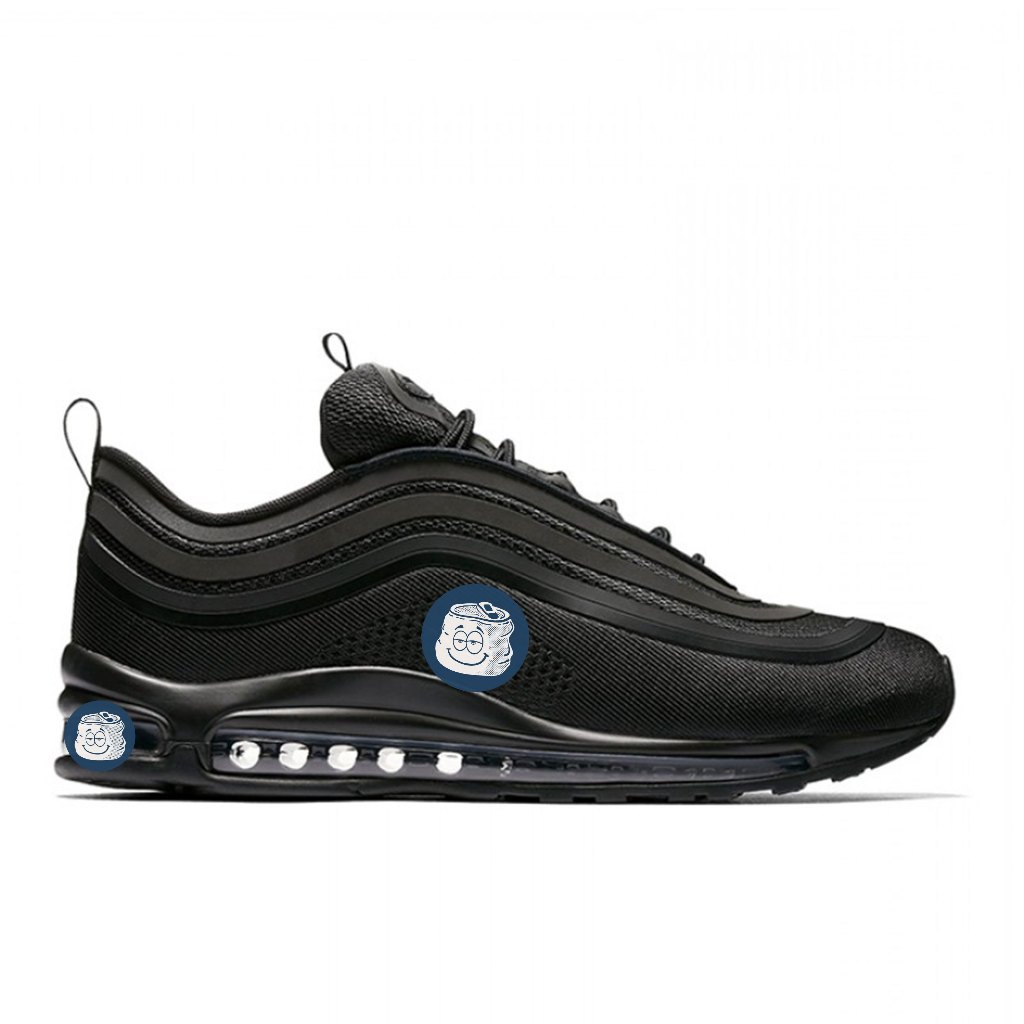 Sepatu Sneaker Air Max 97 Triple Black Original